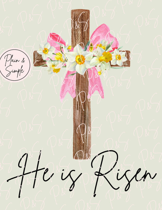 He is Risen-  Applique, PNG, Digital Download for sublimation and printables